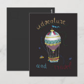 Luftballon Postkarte (Vorne/Hinten)