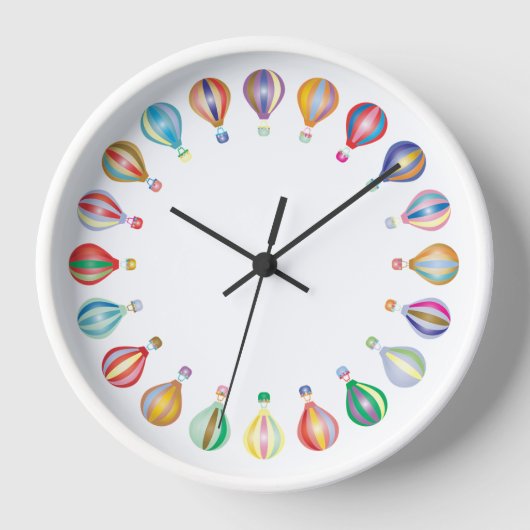 Luftballon-Wanduhr Uhr (Vorderseite)