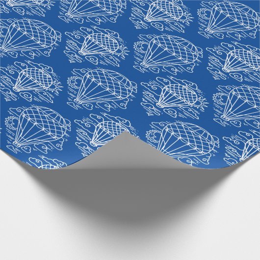 Luftballonfahrt Geschenkpapier (Ecke)