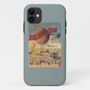 Luftballonfahrten auf einem Ausstellungsposter iPhone 11 Hülle
