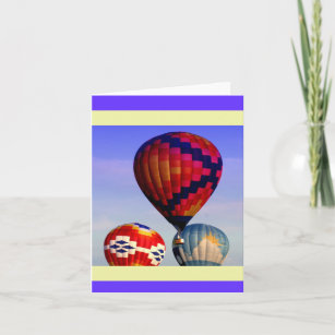 Luftballonnotecard Karte