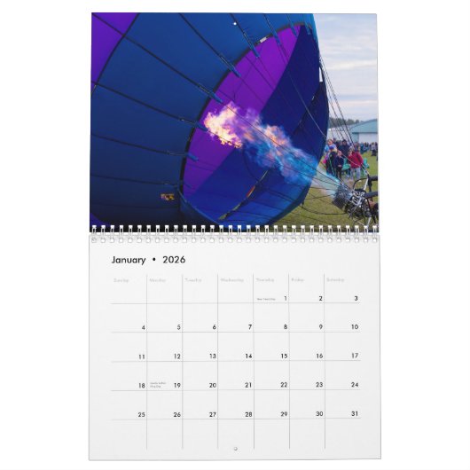 Luftballons 2026 kalender (Jan 2026)