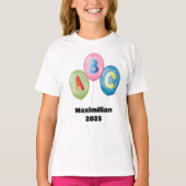 Luftballons ABC bunt - Schulkind 2026 | T-Shirt (Vorderseite)