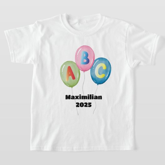 Luftballons ABC bunt - Schulkind 2026 | T-Shirt (Ablage )