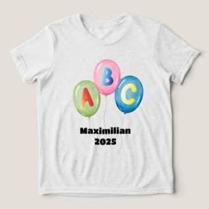 Luftballons ABC bunt - Schulkind 2026   Tri-Blend Shirt