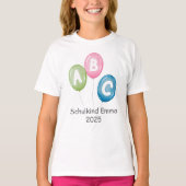 Luftballons ABC - Schulkind 2026 | T-Shirt (Vorderseite)