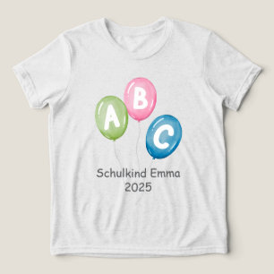 Luftballons ABC - Schulkind 2026   Tri-Blend Shirt