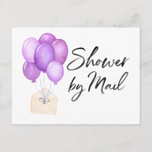 Luftballons Baby Shower per Post Weitentfernung Postkarte