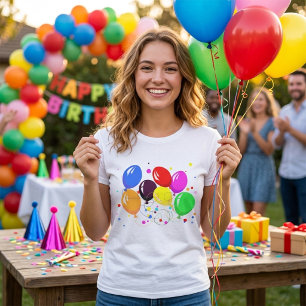 Luftballons Damen T-Shirt