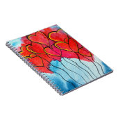 Luftballons des roten Herzens Valentine Notizblock (Rechte Seite)