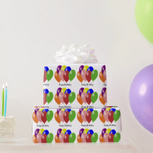 Luftballons Design Geburtstagsgeschenk Geschenkpapier