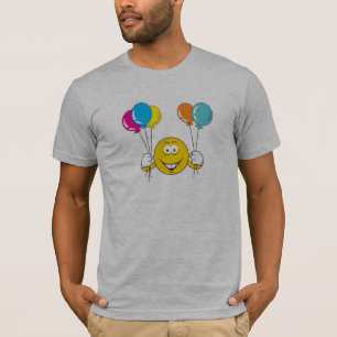 Luftballons Feier Gesicht T-Shirt
