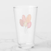 Luftballons frohe Schwingungen Glas (Rückseite)