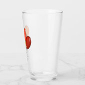 Luftballons frohe Schwingungen Glas (Links)