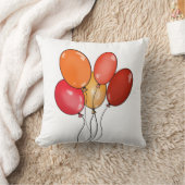Luftballons frohe Schwingungen Kissen (Decke)