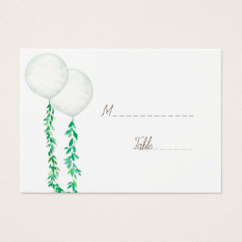 Luftballons für Hochzeiten Wasserfarbe Visitenkart