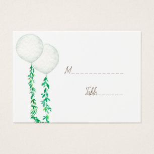 Luftballons für Hochzeiten Wasserfarbe Visitenkart