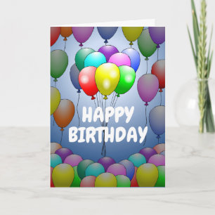 Luftballons Geburtstagskarte Karte