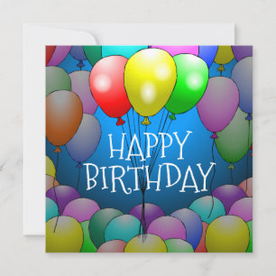 Luftballons Geburtstagskarte Karte