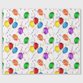 Luftballons Geschenkpapier (Flach)