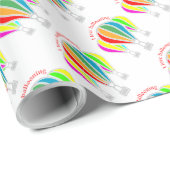 Luftballons Geschenkpapier (Rolleneckpunkt)