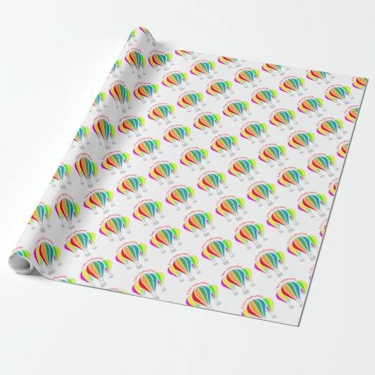 Luftballons Geschenkpapier (Ungerollt)
