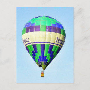 Luftballons Himmel Mond Postkarte