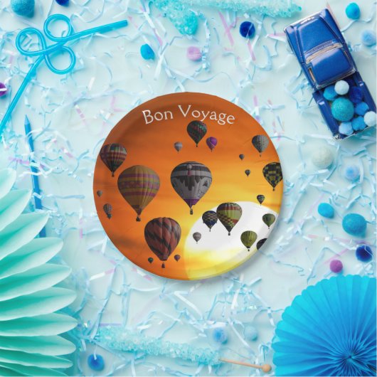 Luftballons in der Papierplatte Pappteller (Party)