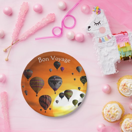 Luftballons in der Papierplatte Pappteller (Party)