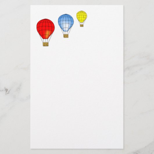 Luftballons in Farben Briefpapier (Vorderseite)