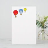 Luftballons in Farben Briefpapier (Stehend Vorderseite)