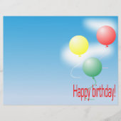 Luftballons in Farben Flyer (Vorne)