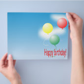 Luftballons in Farben Flyer (Hand)