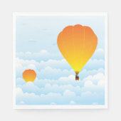 Luftballons in Wolken von Napkins Serviette (Vorderseite)