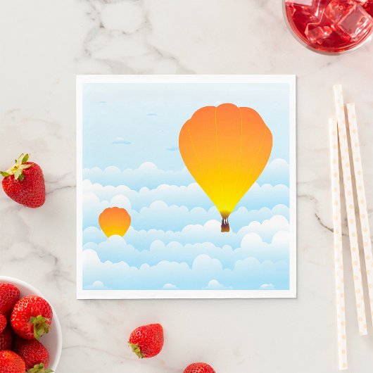 Luftballons in Wolken von Napkins Serviette