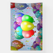 Luftballons & Konfetti Banner (Vertikal)