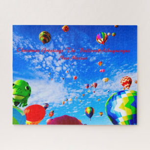 Luftballons New Mexico. Weihnachtsgrüße Puzzle