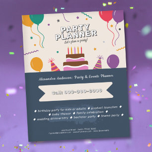 Luftballons - Partyplaner Flyer