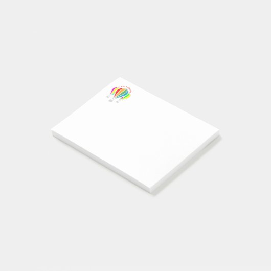 Luftballons Post-it Klebezettel (angewinkelt)