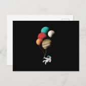 Luftballons Postkarte (Vorne/Hinten)