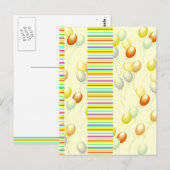 Luftballons Postkarte (Vorne/Hinten)