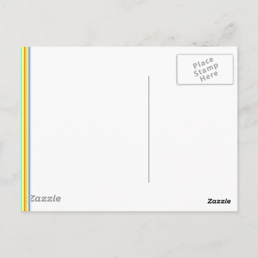 Luftballons Postkarte (Rückseite)