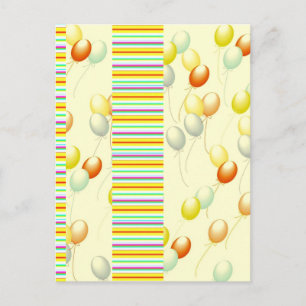 Luftballons Postkarte