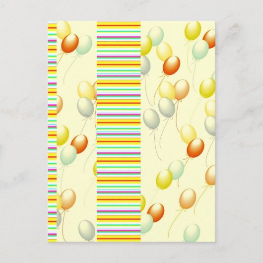 Luftballons Postkarte (Vorderseite)