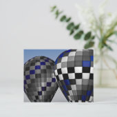 Luftballons Postkarte (Stehend Vorderseite)