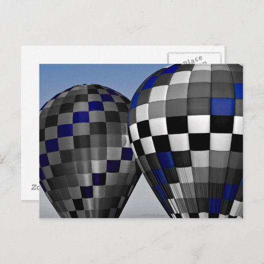 Luftballons Postkarte (Vorne/Hinten)