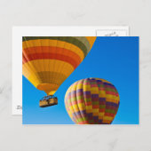 Luftballons Postkarte (Vorne/Hinten)