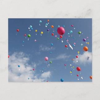 Luftballons Postkarte