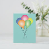 Luftballons Postkarte (Stehend Vorderseite)
