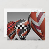 Luftballons Postkarte (Vorne/Hinten)